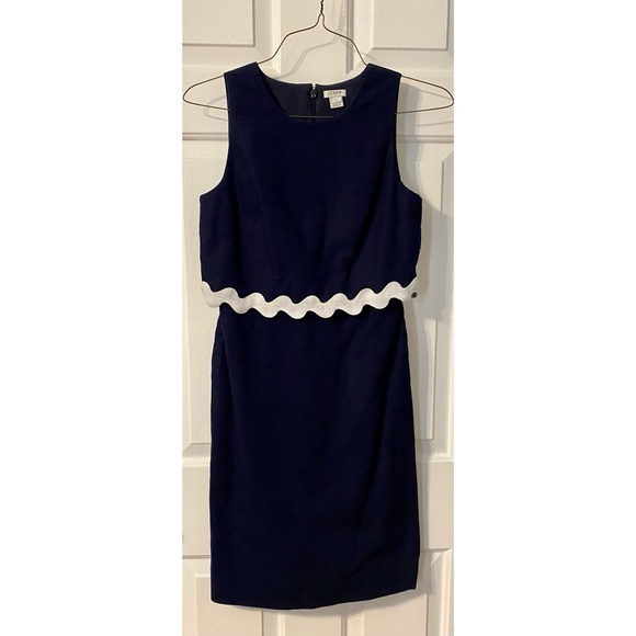 Navy Ric Rac Dress - Picture 2 of 4